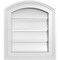 Ekena Millwork Arch Top Surface Mount PVC Gable Vent: Non-Functional, w/2"W x 1-1/2"P Brickmould Frame, 14"W x 14"H GVPAR14X1402SN - alternate 1
